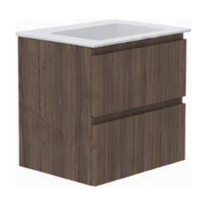 GSI Pura Ribbed 62 two drawer unit in walnut