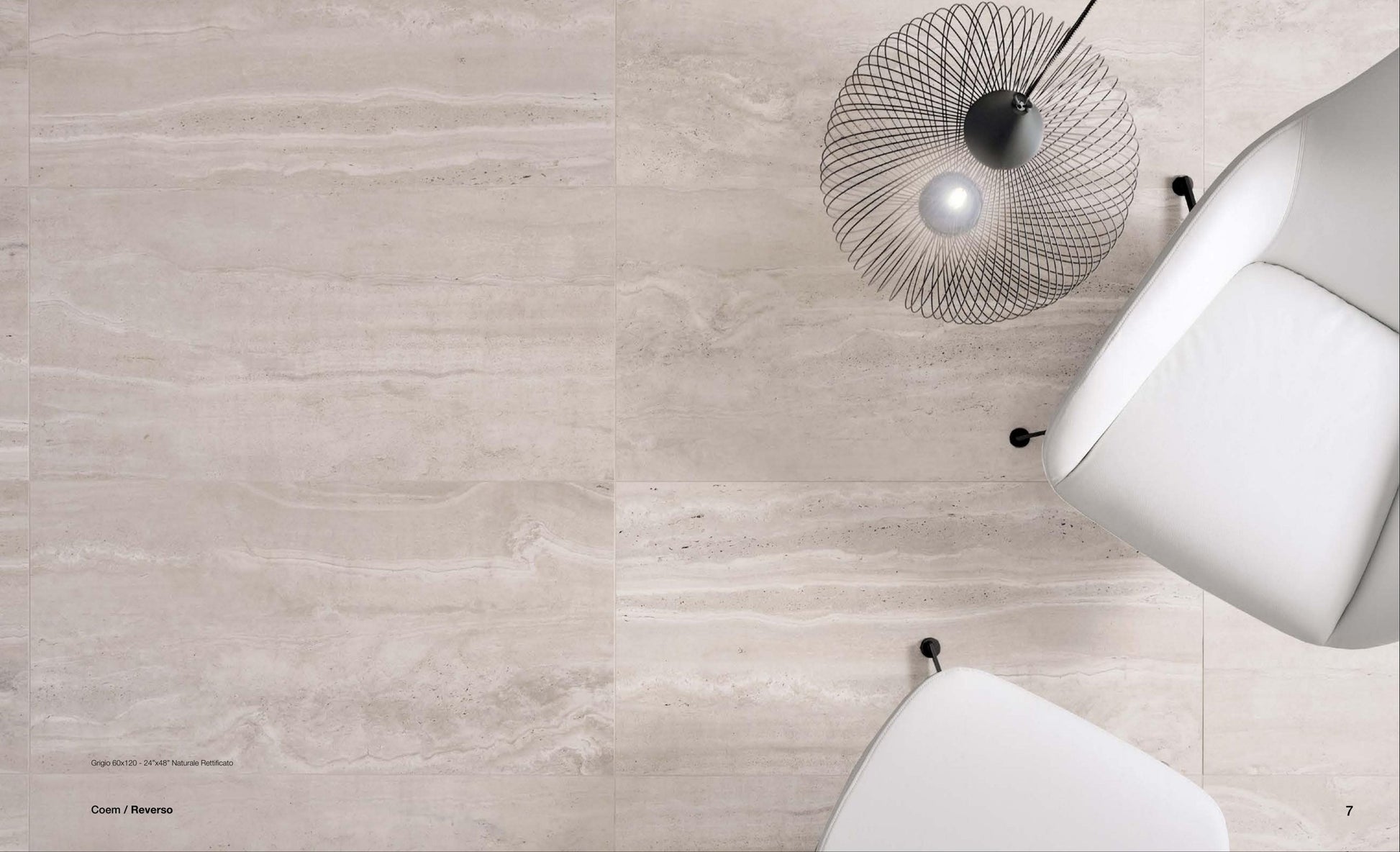 COEM Reverso grigio 60x120 naturale lifestyle