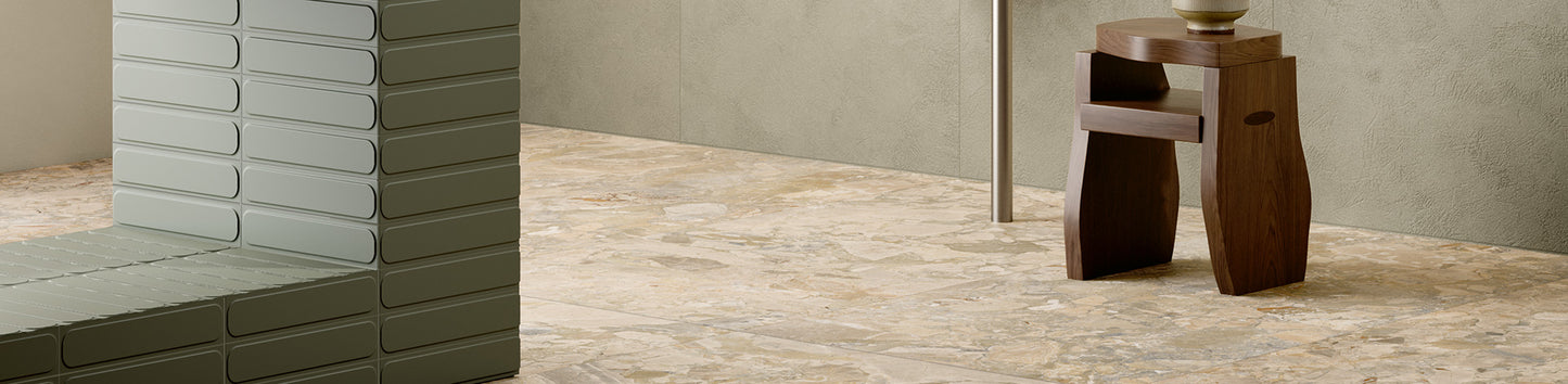 Fioranese Fusion Plaster Sage with Wildflower Moss wall lifestyle