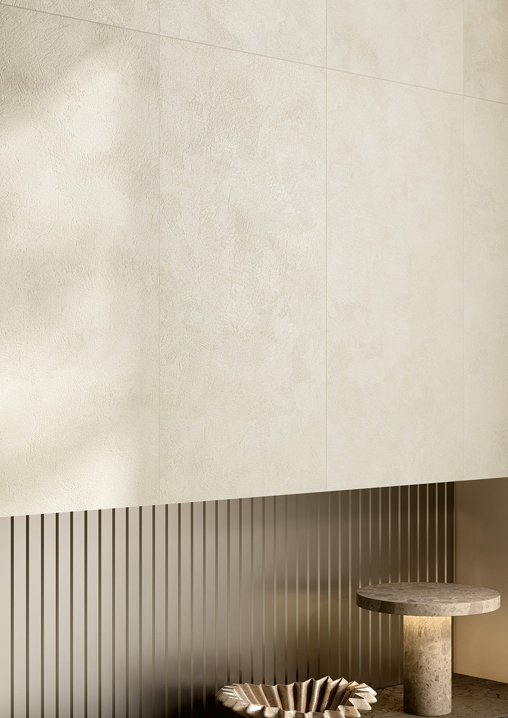 Fioranese Fusion Plaster Chalk 60x120 wall lifestyle