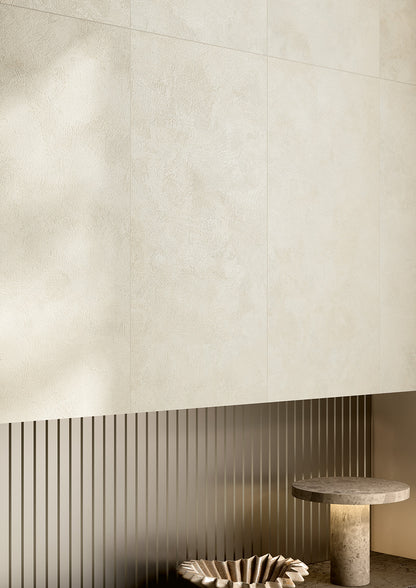Fioranese Fusion Plaster Chalk 60x120 wall lifestyle