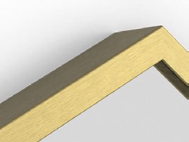 Origins Living Docklands Hexagonal Mirror in Brushed Brass