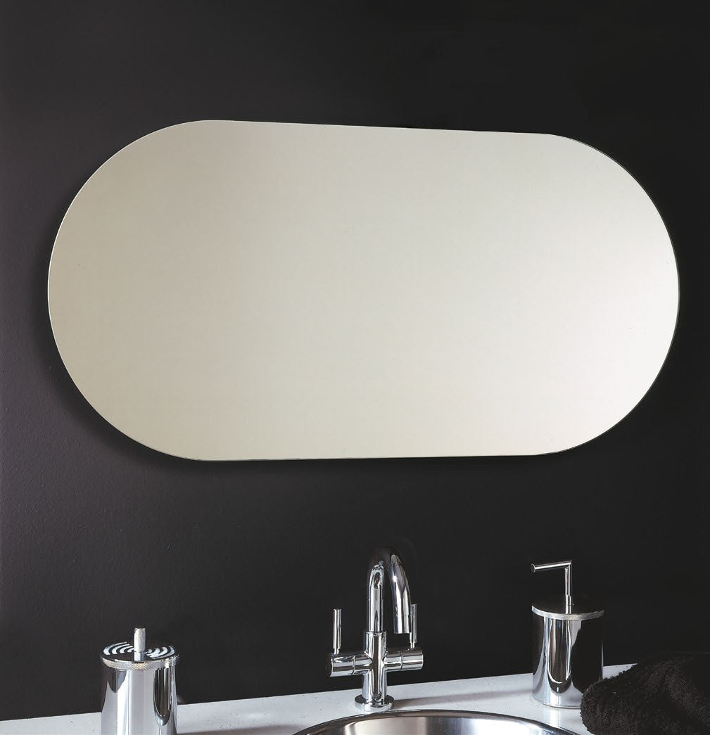 Origins Living Slim Capsule Mirror in a bathroom setting