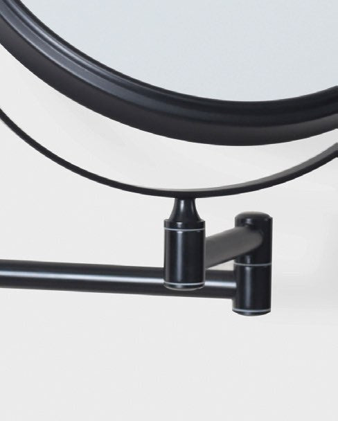 Origins Living Taylor Reversible 5x Magnifying Wall Mirror in Matt Black