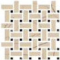 Fioranese Sound of Marbles Beige Antico mosaico weave swatch