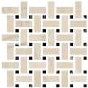 Fioranese Sound of Marbles Rosa Cipria mosaico weave swatch