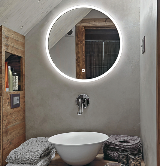 HIB Sphere LED Round Bathroom Mirror ( Sphere 60 and Sphere 80 Options )