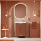 Crosswater Tambour 600 Floorstanding Unit with Basin in Soft Clay