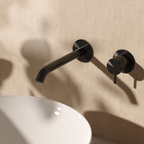 Crosswater 3ONE6 2 Hole Wall Basin Tap Stainless Slate