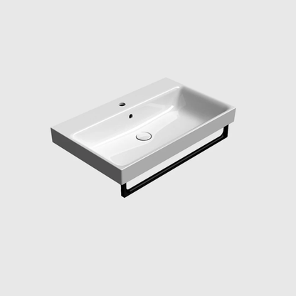 GSI Nubes X 80 x 50 Single Wall Mounted Basin ( Matt Black or Matt White )