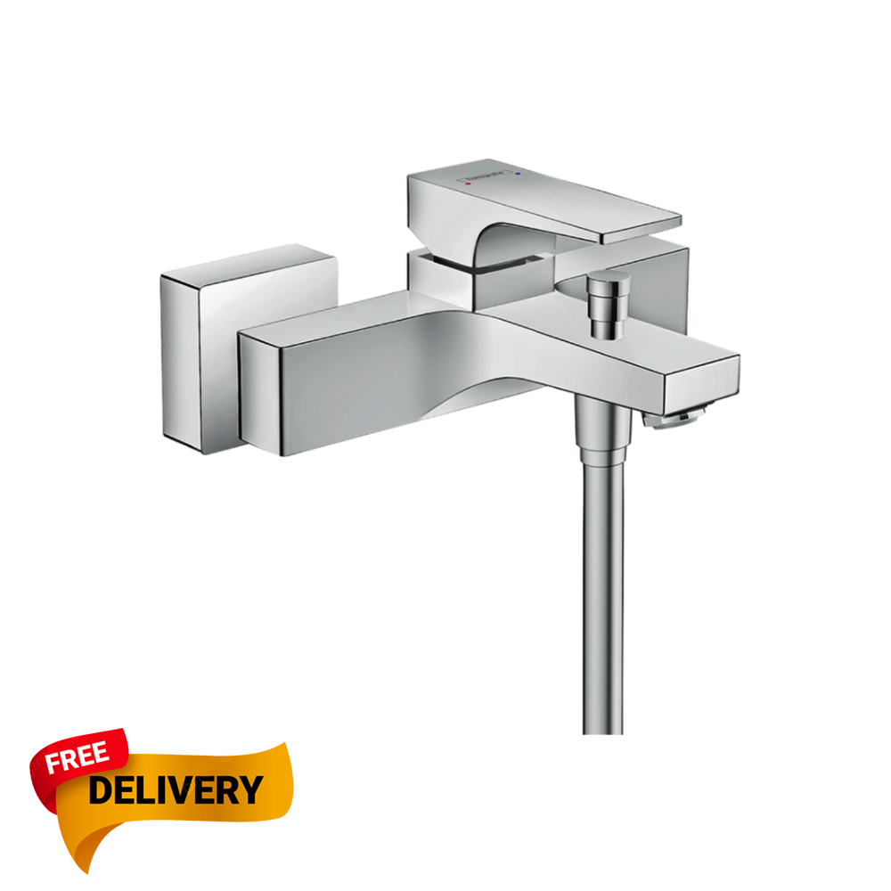 Hansgrohe Metropol Single lever manual bath mixer for exposed installation with lever handle